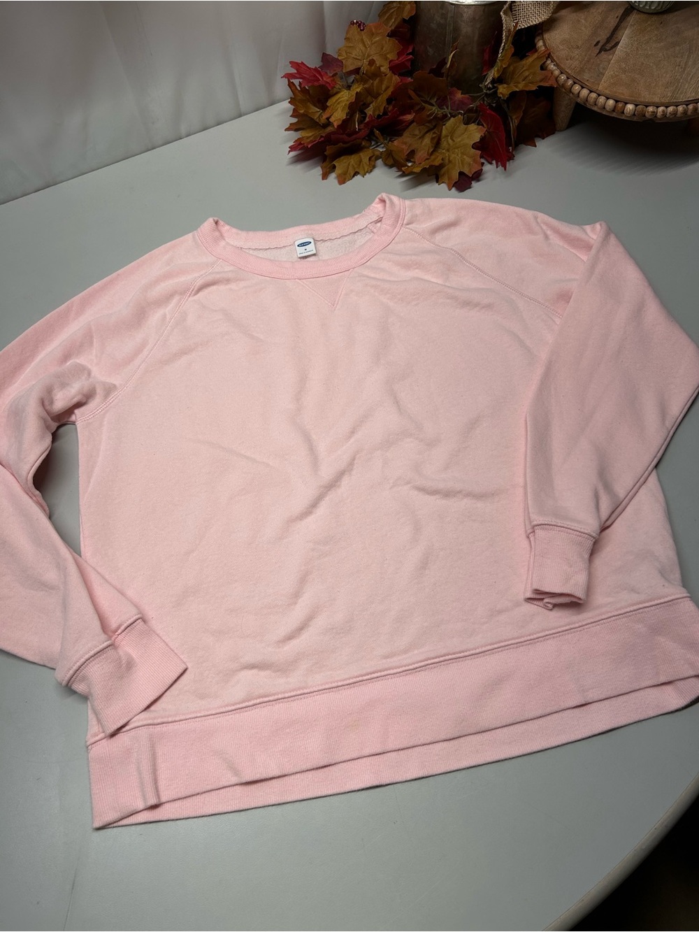Classic Lightweight Pink Crewneck Sweatshirt